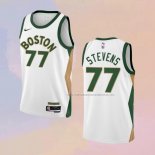 Camiseta Boston Celtics Lamar Stevens NO 77 Ciudad 2023-24 Blanco