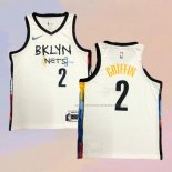 Camiseta Brooklyn Nets Blake Griffin NO 2 Ciudad 2020-21 Blanco