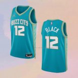 Camiseta Charlotte Hornets Leaky Black NO 12 Ciudad 2023-24 Verde