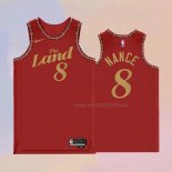Camiseta Cleveland Cavaliers Pete Nance NO 8 Ciudad 2023-24 Rojo