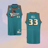 Camiseta Detroit Pistons Grant Hill NO 33 Retro Verde