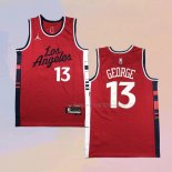 Camiseta Los Angeles Clippers Paul George NO 13 Statement 2024-25 Rojo