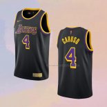 Camiseta Los Angeles Lakers Alex Caruso NO 4 Earned 2020-21 Negro