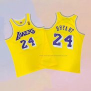 Camiseta Los Angeles Lakers Kobe Bryant NO 24 Amarillo