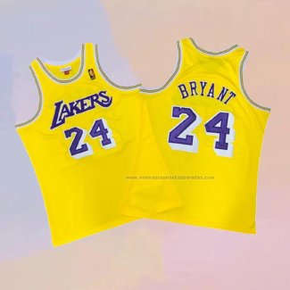 Camiseta Los Angeles Lakers Kobe Bryant NO 24 Amarillo