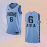 Camiseta Memphis Grizzlies Kenneth Lofton JR. NO 6 Statement 2022-23 Azul