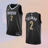 Camiseta Memphis Grizzlies Xavier Tillman NO 2 Ciudad 2023-24 Negro