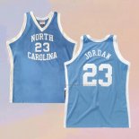 Camiseta NCAA North Carolina Tar Heels Michael Jordan NO 23 Mitchell & Ness 1983-84 Azul