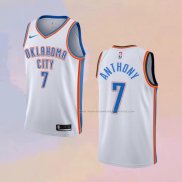 Camiseta Oklahoma City Thunder Carmelo Anthony NO 7 Association Blanco