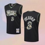 Camiseta Philadelphia 76ers Allen Iverson NO 3 Camuflaje Verde