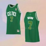 Camiseta Boston Celtics Jaylen Brown NO 7 Snakeskin Hardwood Classics 2021 Verde