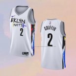 Camiseta Brooklyn Nets Blake Griffin NO 2 Ciudad 2022-23 Blanco