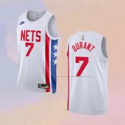 Camiseta Brooklyn Nets Kevin Durant NO 7 Classic 2022-23 Blanco