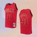 Camiseta Chicago Bulls Dennis Rodman NO 91 Retro 2020 Chinese New Year Rojo