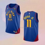 Camiseta Denver Nuggets Bruce Brown JR. NO 11 Statement 2022-23 Azul