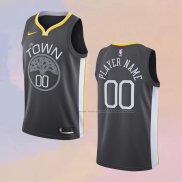 Camiseta Golden State Warriors Personalizada Statement Gris