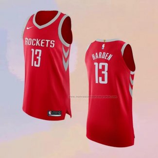 Camiseta Houston Rockets James Harden NO 13 Icon Autentico Rojo