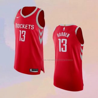 Camiseta Houston Rockets James Harden NO 13 Icon Autentico Rojo