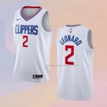 Camiseta Los Angeles Clippers Kawhi Leonard NO 2 Association 2020-21 Blanco