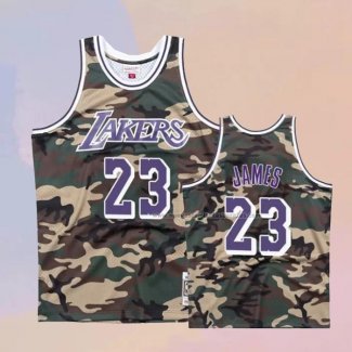 Camiseta Los Angeles Lakers Lebron James NO 23 Camuflaje