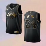 Camiseta Nino Golden Edition Los Angeles Lakers Kobe Bryant NO 24 Negro