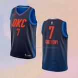 Camiseta Oklahoma City Thunder Carmelo Anthony NO 7 Statement Azul