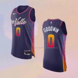 Camiseta Phoenix Suns Jordan Goodwin NO 0 Ciudad Autentico 2023-24 Violeta