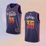 Camiseta Phoenix Suns Kevin Durant NO 35 Ciudad 2023-24 Violeta