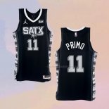 Camiseta San Antonio Spurs Joshua Primo NO 11 Statement 2022-23 Negro