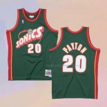 Camiseta Seattle SuperSonics Gary Payton NO 20 Historic Retro Verde2