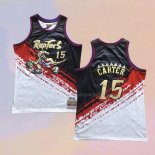 Camiseta Toronto Raptors Vince Carter NO 15 Mitchell & Ness Negro Rojo