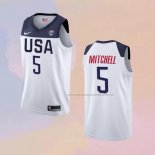 Camiseta USA Donovan Mitchell 2019 FIBA Basketball World Cup Blanco
