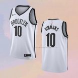 Camiseta Brooklyn Nets Ben Simmons NO 10 Association 2020 Blanco