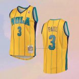 Camiseta Charlotte Hornets Chris Paul NO 3 Mitchell & Ness 2010-11 Amarillo