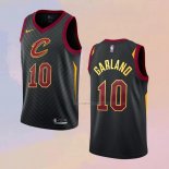 Camiseta Cleveland Cavaliers Darius Garland NO 10 Statement Negro