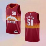 Camiseta Denver Nuggets Aaron Gordon NO 50 Ciudad 2020-21 Rojo