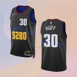 Camiseta Denver Nuggets Jay Huff NO 30 Ciudad 2023-24 Negro