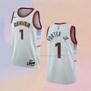 Camiseta Denver Nuggets Michael Porter JR. NO 1 Ciudad 2022-23 Blanco