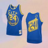 Camiseta Golden State Warriors Rick Barry NO 24 Mitchell & Ness 1966-67 Azul