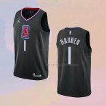 Camiseta Los Angeles Clippers James Harden NO 1 Statement 2021-22 Negro