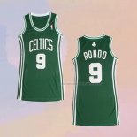 Camiseta Mujer Boston Celtics Rajon Rondo NO 9 Icon Verde