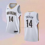 Camiseta New Orleans Pelicans Brandon Ingram NO 14 Association Blanco