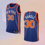 Camiseta New York Knicks Julius Randle NO 30 Ciudad 2023-24 Azul