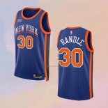Camiseta New York Knicks Julius Randle NO 30 Ciudad 2023-24 Azul