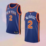 Camiseta New York Knicks Miles Mcbride NO 2 Ciudad 2023-24 Azul