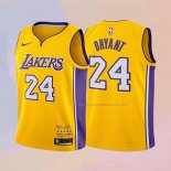 Camiseta Nino Los Angeles Lakers Kobe Bryant NO 24 Retirement 2017-2018 Oro