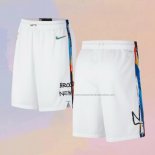 Pantalone Brooklyn Nets Ciudad 2022-23 Blanco