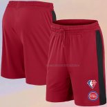 Pantalone Detroit Pistons 75th Anniversary Rojo