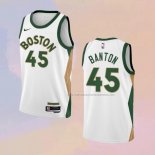 Camiseta Boston Celtics Dalano Banton NO 45 Ciudad 2023-24 Blanco