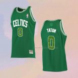 Camiseta Boston Celtics Jayson Tatum NO 0 Snakeskin Hardwood Classics 2021 Verde